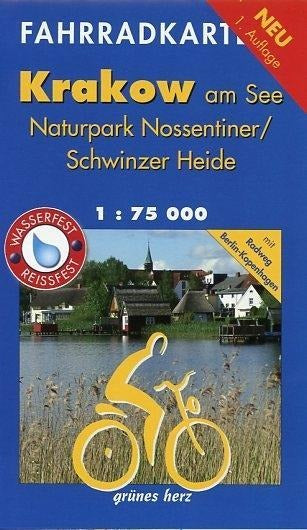 Pocket-Fahrradkarte Krakow am See - Naturpark Nossentiner/Schwinzer Heide - 1:75.000