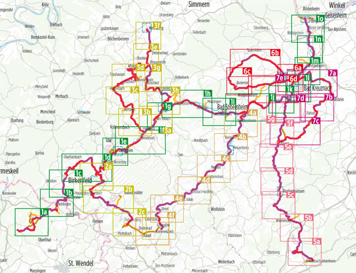 fahrrad strecken in der nähe Nahe-Radweg