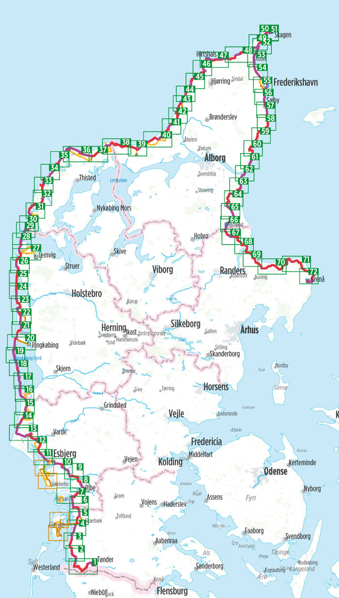 Nordseeküsten-Radweg 4 Dänemark - Bikeline Radtourenbuch