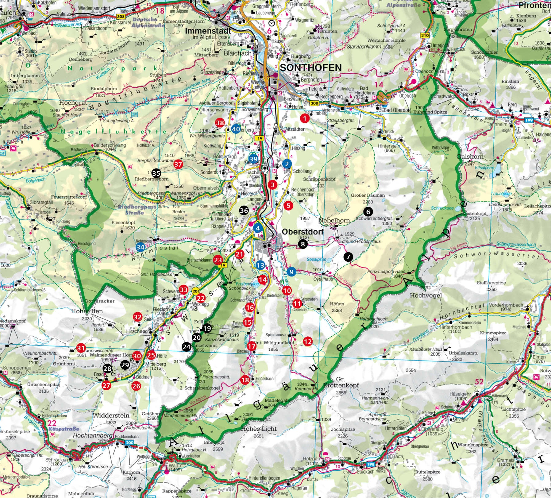 Leichte Wanderungen Oberstdorf - Kleinwalsertal - Rother Wanderführer