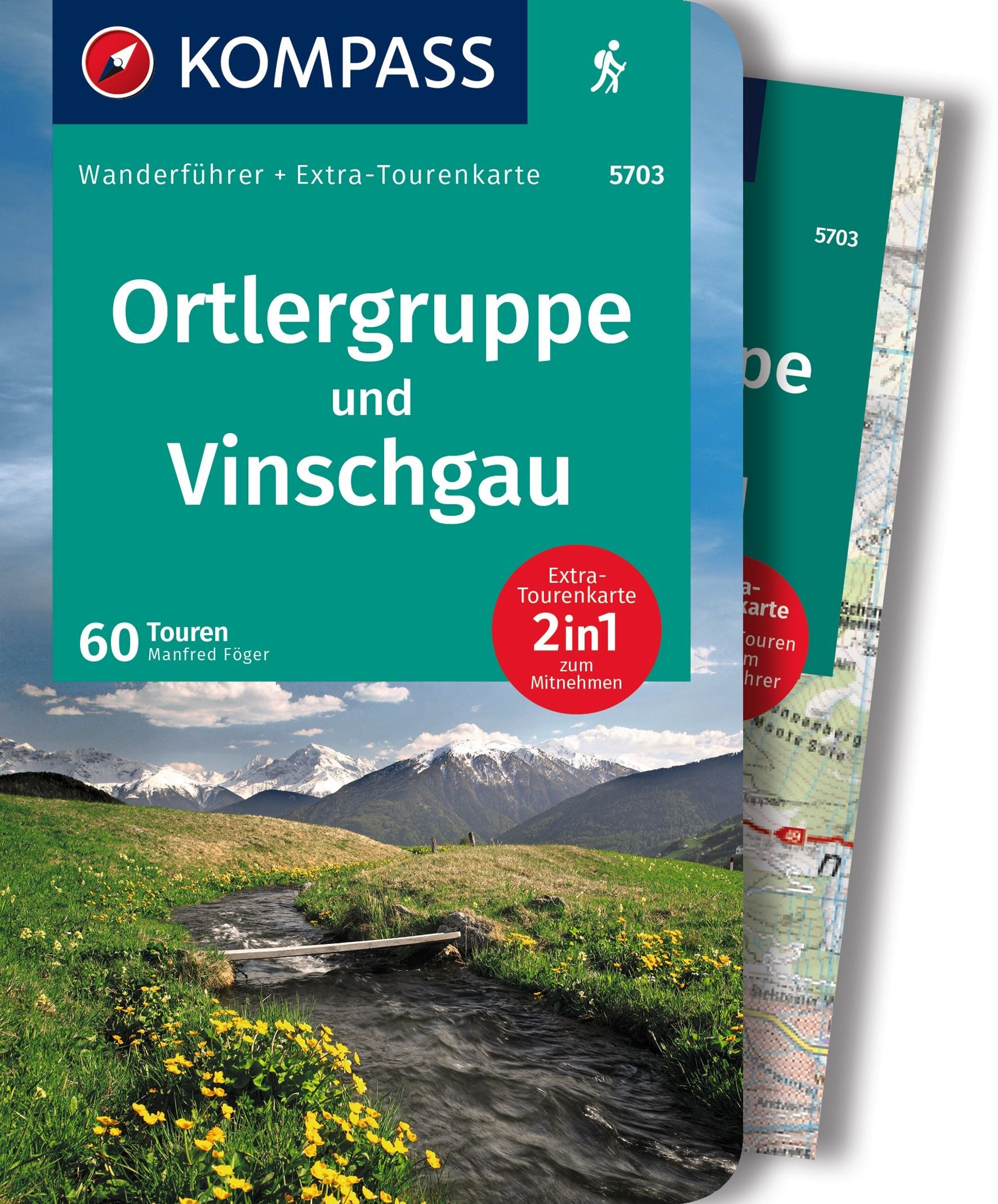 Ortlergruppe und Vinschgau - Kompass Wanderführer