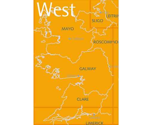 Irland West 1:250.000 - Straßenkarte Ordnance Survey