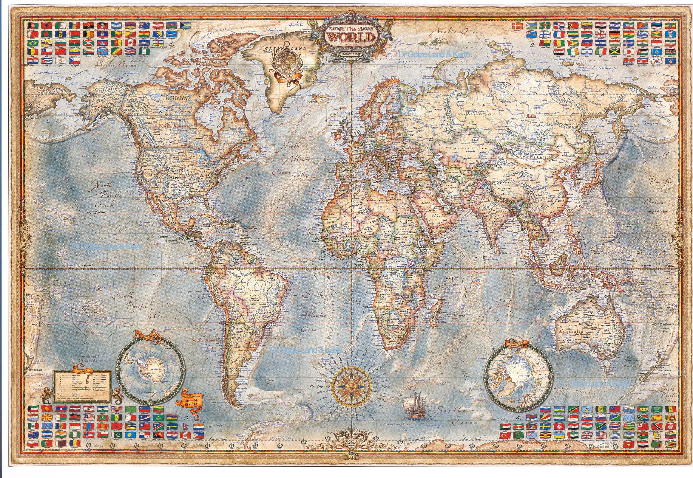 W97 - Modern World Executive Map