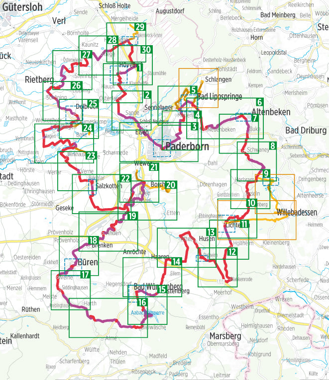 Paderborner Land Route - Bikeline Kompakt