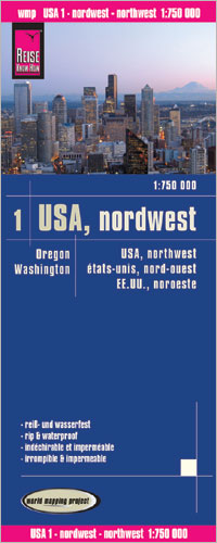 USA 1, Nordwesten (Washington, Oregon) 1:750.000 - Reise Know How