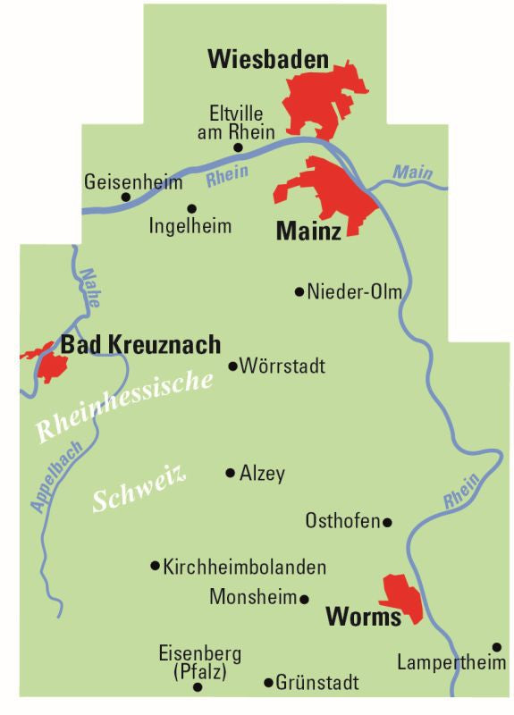 Rheinhessen - ADFC Regionalkarte