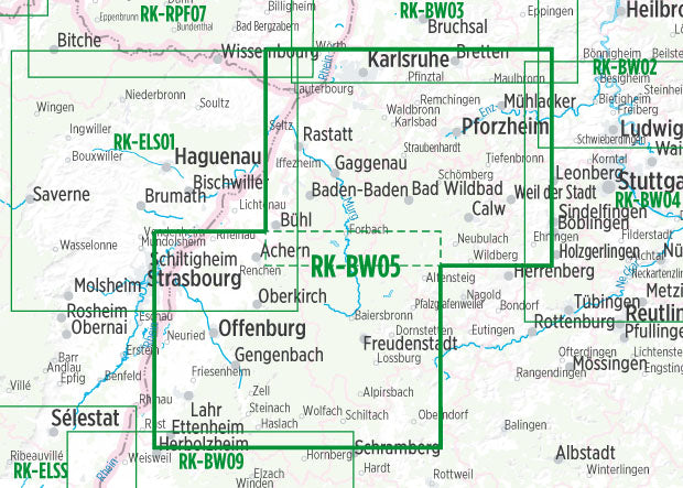 Schwarzwald Nord (RK-BW05) 1:75.000 - Bikeline Fahrradkarte