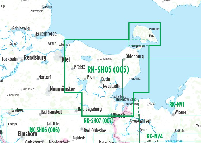 Holsteinische Schweiz, Fehmarn (RK-SH05) 1:75.000 - Bikeline Fahrradkarte