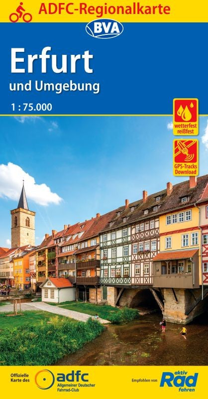 Erfurt und Umgebung - ADFC Regionalkarte