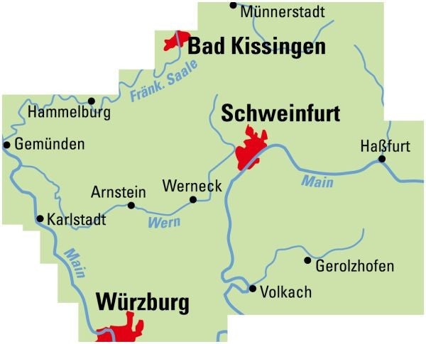 Schweinfurt Region - ADFC Regionalkarte