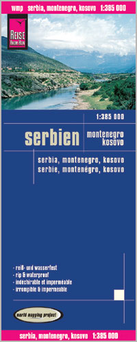 Serbien, Montenegro, Kosovo 1:385.000 - Reise Know How