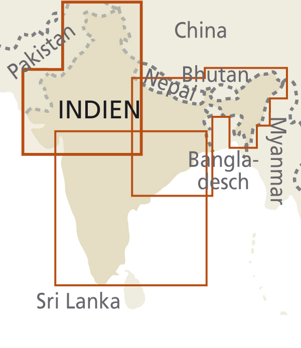 Indien, Nordwest 1:1,3 Mio - Reise Know How