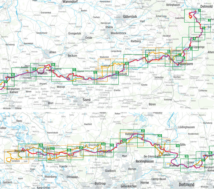 Römer-Lippe-Route - Bikeline Radtourenbuch