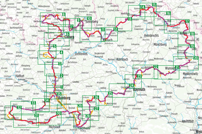 Radrunde Oberfranken - Bikeline Radtourenbuch