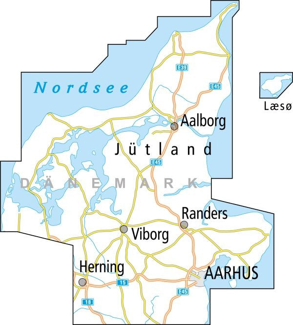 Jütland Nord - ADFC-Radtourenkarte 1:150.000 - Dänemark 1