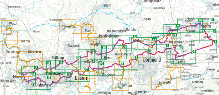 Route der Industriekultur per Rad - Bikeline Radtourenbuch