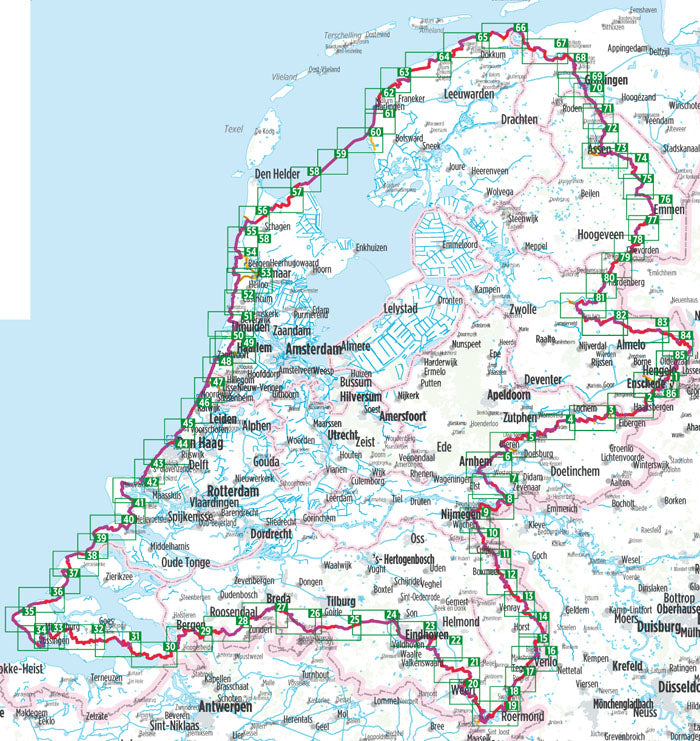 Radrunde Niederlande • Ronde van Nederland - Bikeline Radtourenbuch