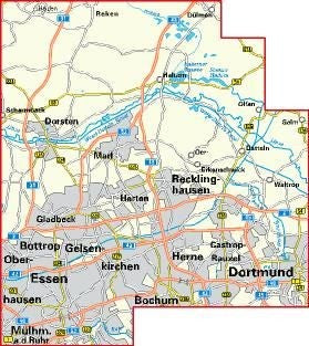 Kreis Recklinghausen 1:50.000 - BVA Fahrradkarte