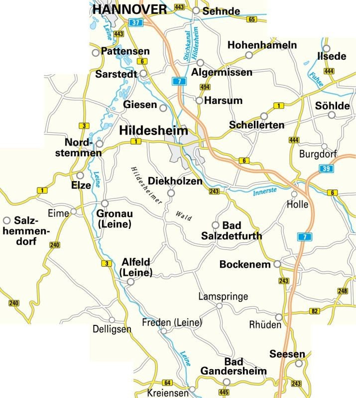 Hildesheim 1:50.000 - BVA Fahrradkarte