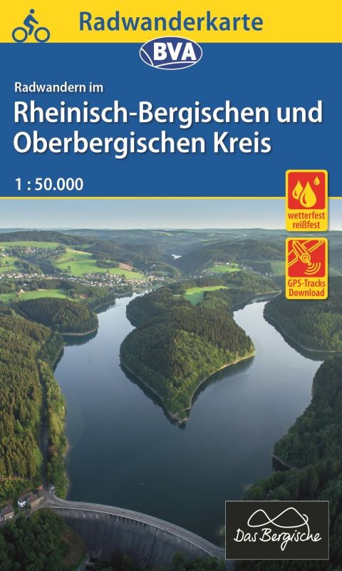 Rheinisch-Bergischen und Oberbergischer Kreis 1:50.000 - BVA Fahrradkarte