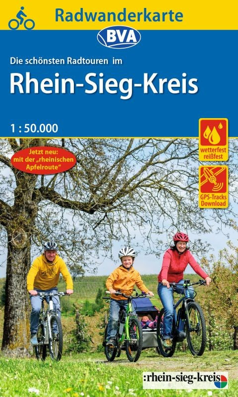 Rhein-Sieg-Kreis 1:50.000 - BVA Fahrradkarte