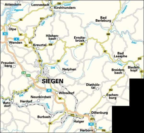 Siegerland-Wittgenstein 1:50.000 - BVA Fahrradkarte
