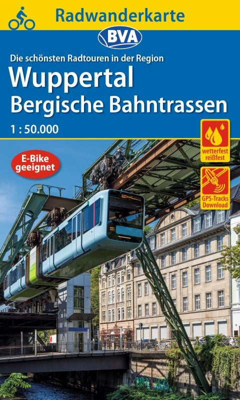 Wuppertal / Bergische Bahntrassen 1:50.000 - BVA Fahrradkarte