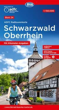 ADFC-Radtourenkarte 24 Schwarzwald / Oberrhein 1:150.000