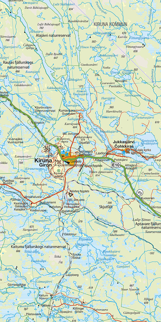06 Nord-Schweden (Nord) Lulea - Kiruna - Narvik 1:400.000