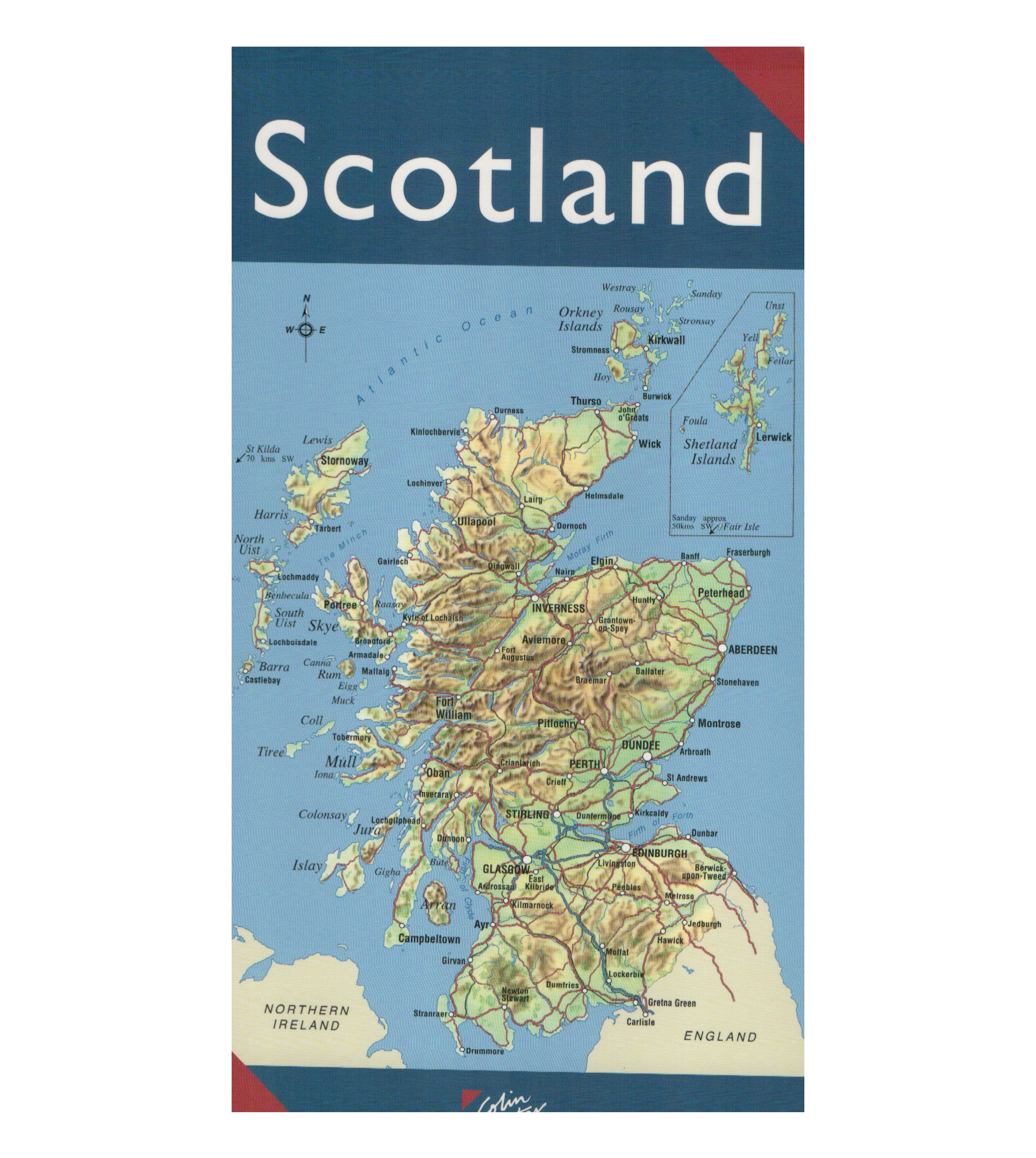 Scotland 1:850.000 - Colin Baxter