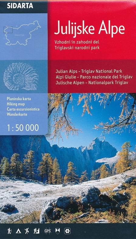 Julische Alpen - Wanderkarte - 1:50.000
