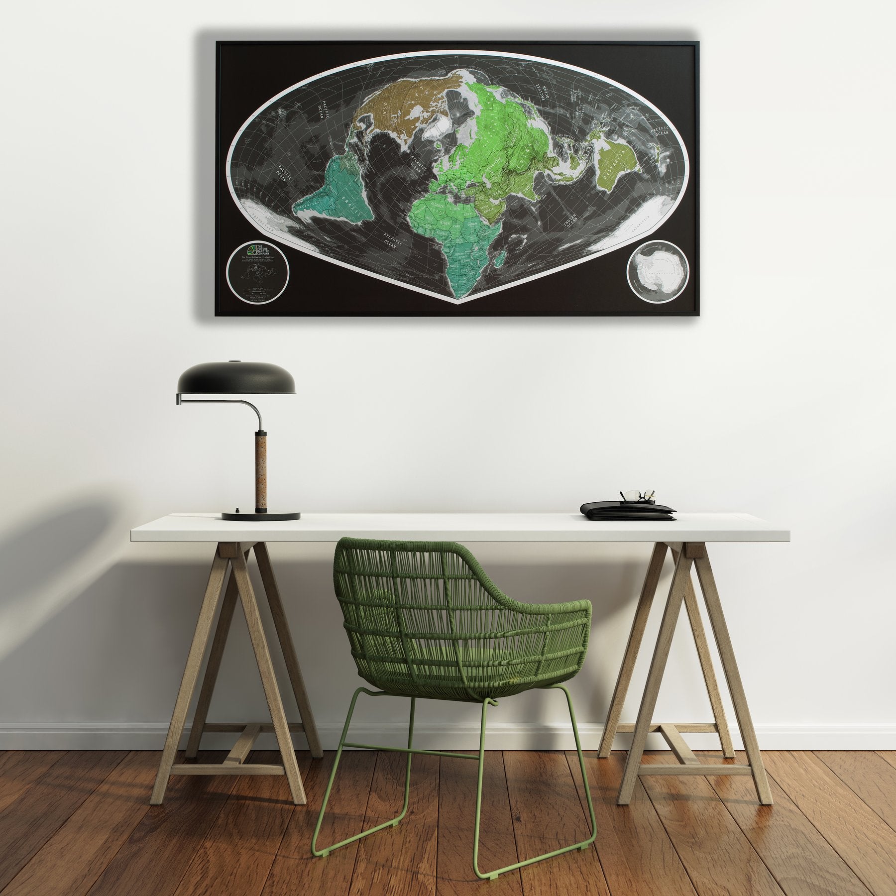 W77 World Wide Angle Map - The Future Mapping Company