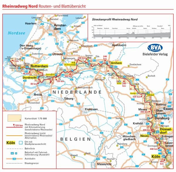 Rheinradweg Nord - ADFC-Radreiseführer