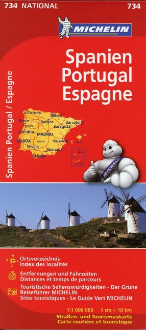 Spanien - Portugal Michelin - 1:1.000.000