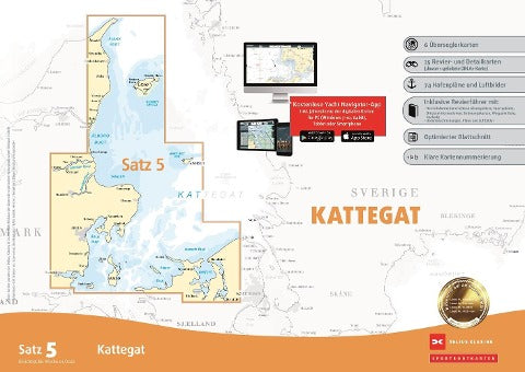 Sportbootkarten Satz 5: Kattegat (Ausgabe 2022)