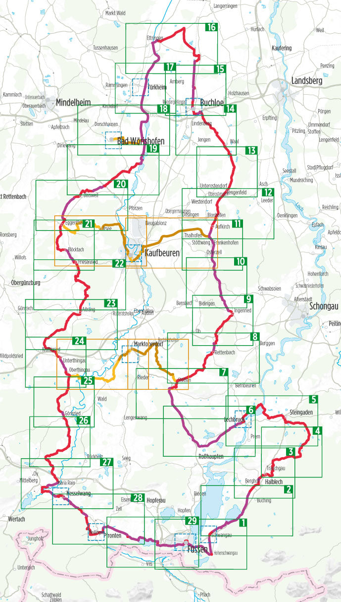 Schlossparkradrunde im Allgäu - Bikeline Radtourenbuch