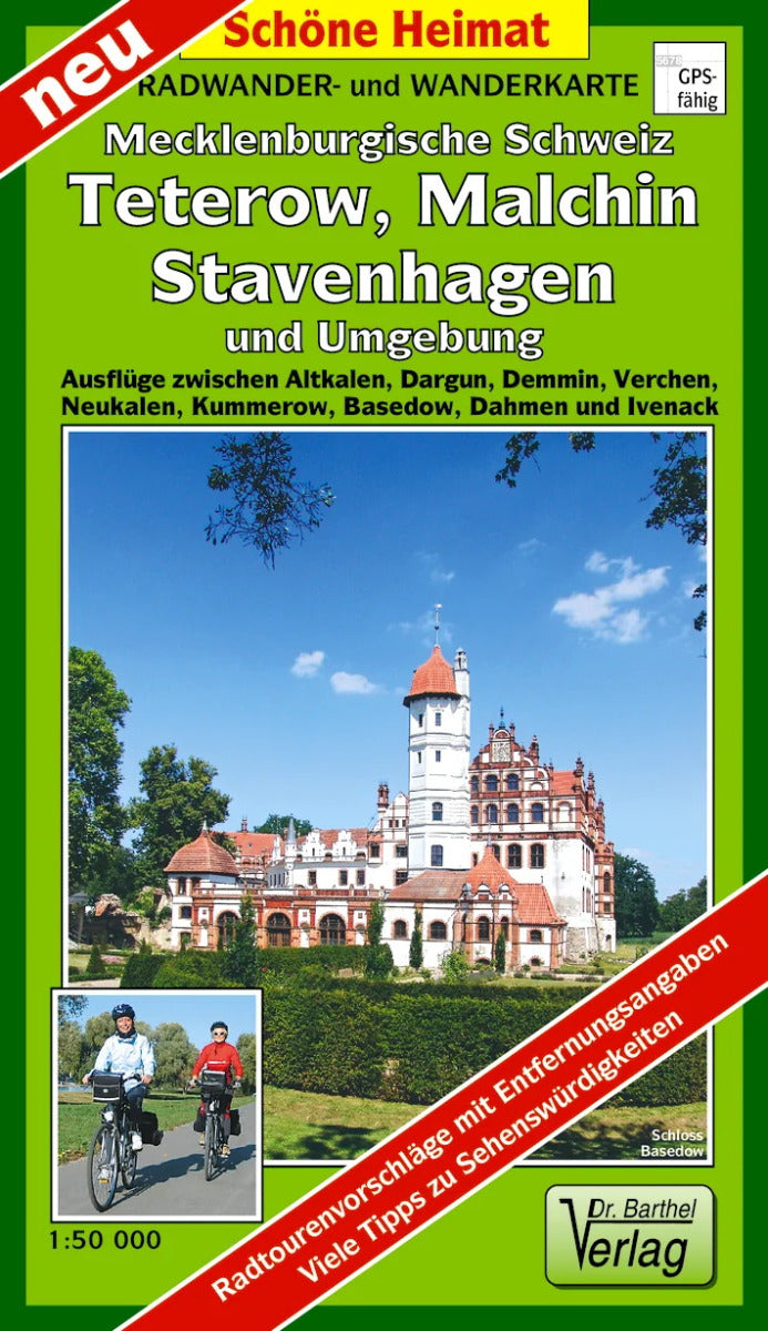 249 Mecklenburgische Schweiz, Teterow, Malchin, Stavenhagen und Umgebung 1:50.000 Wanderkarte