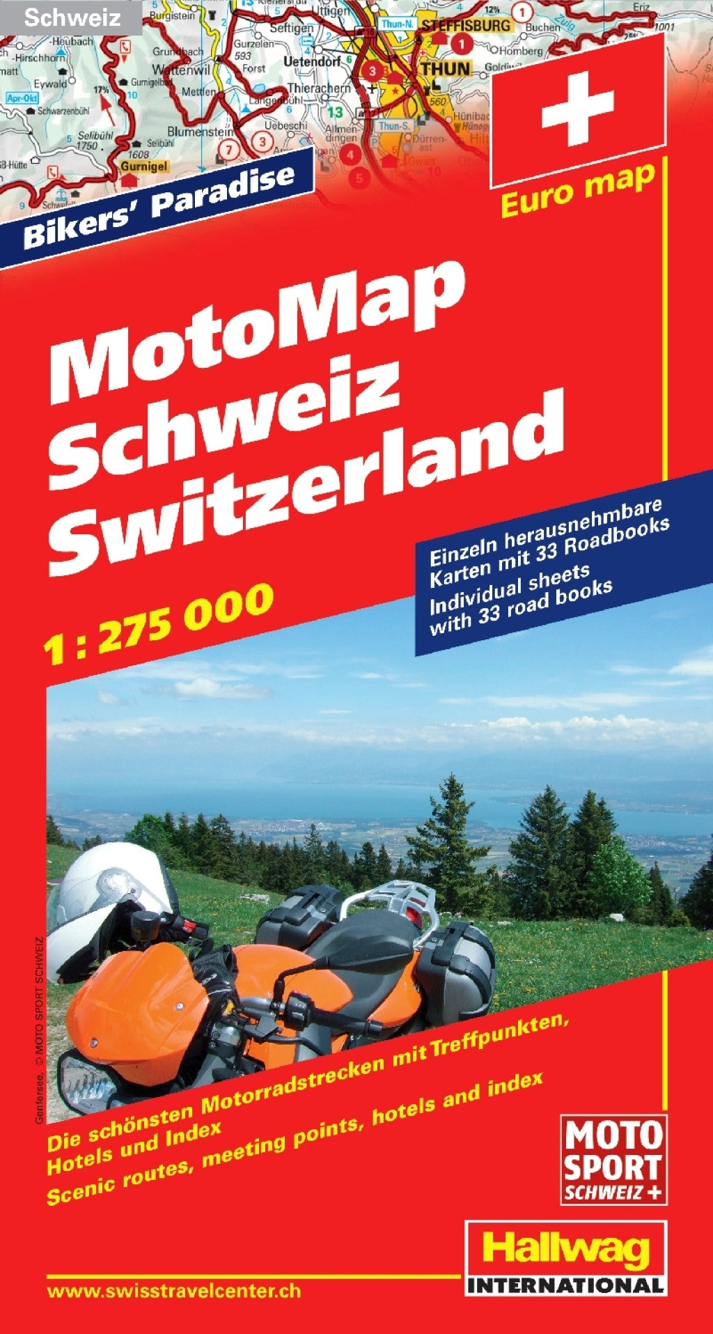 MotoMap Schweiz - 1:275.000