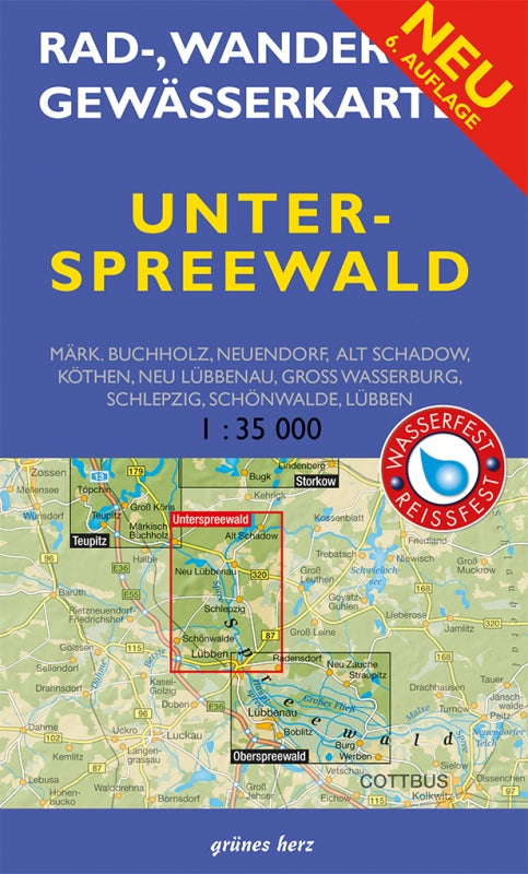 Rad-, Wander- und Gewässerkarte Unterspreewald - 1:35.000