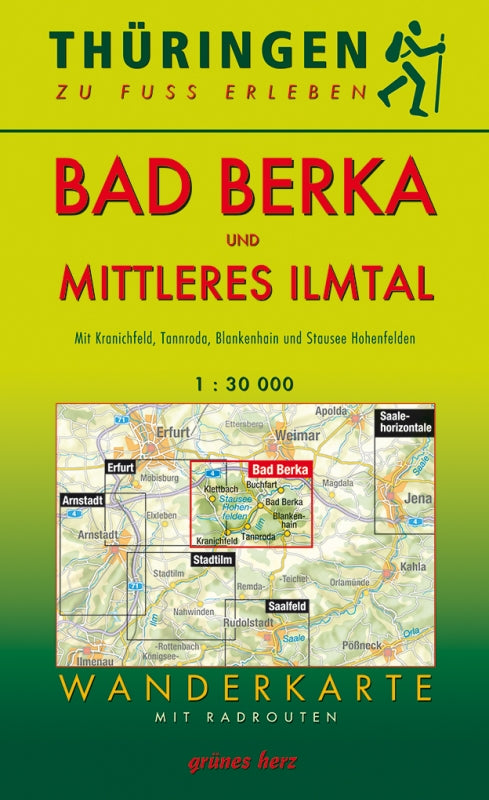 Wanderkarte Bad Berka und mittleres Ilmtal - 1:30.000