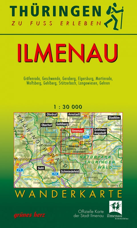 Wanderkarte Ilmenau - 1:30.000