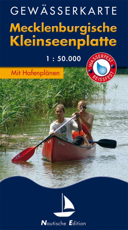 Gewässerkarte Mecklenburgische Kleinseenplatte - 1:50.000