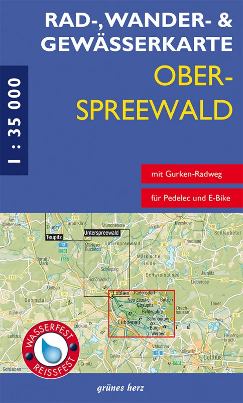 Rad-, Wander- und Gewässerkarte Oberspreewald - 1:35.000
