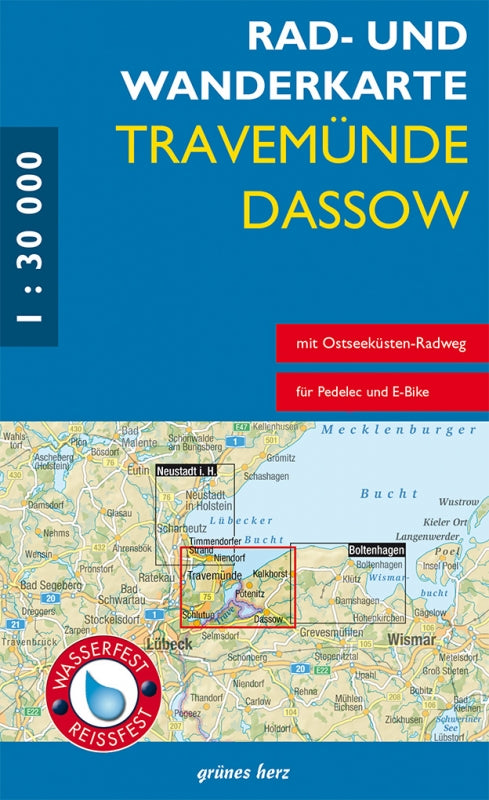 Rad- & Wanderkarte Travemünde, Dassow - 1:30.000