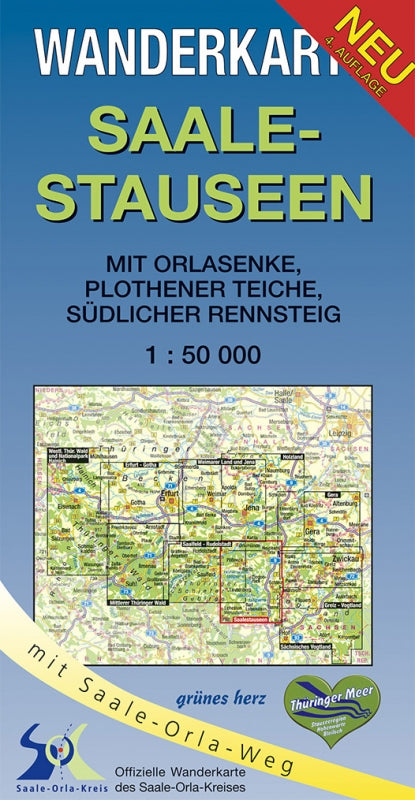 Wanderkarte Saalestauseen - 1:50.000