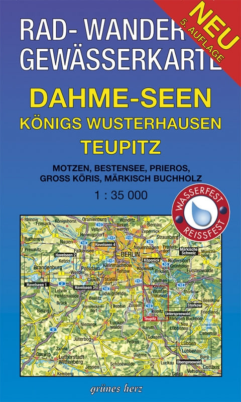 Rad-, Wander- und Gewässerkarten-Set Spree- und Dahme-Heideseen - 1:35.000