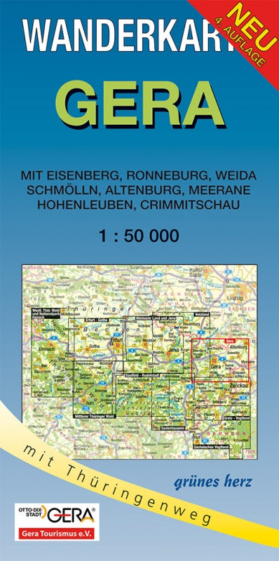 Wanderkarte Gera - 1:50.000