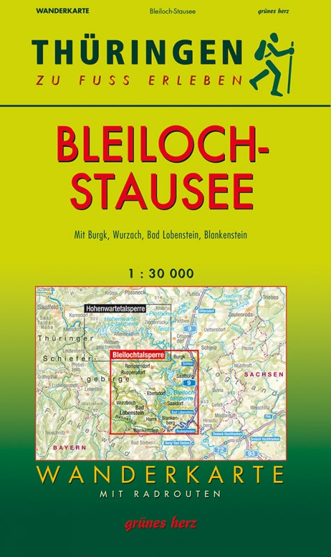 Wanderkarte Bleilochstausee - 1:30.000