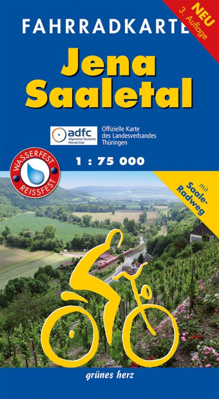 Fahrradkarte Jena, Saaletal  - 1:75.000