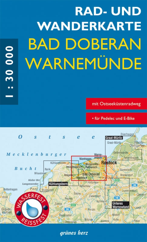 Rad- & Wanderkarte Bad Doberan, Warnemünde - 1:30.000